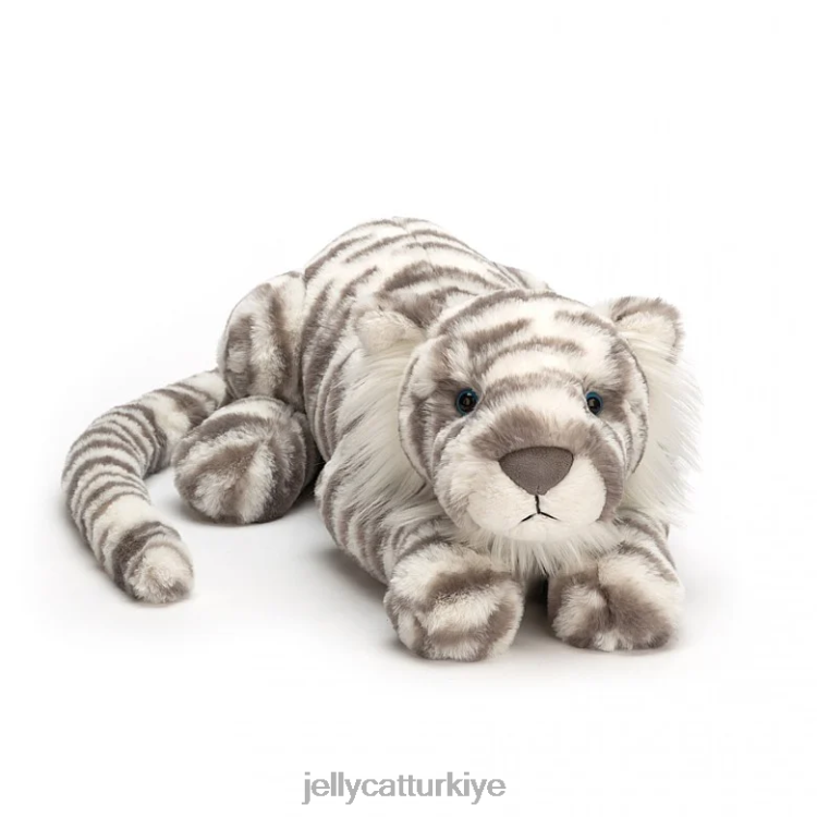 oyuncak Jellycat sacha kar kaplanı gri ve beyaz JNF4L476