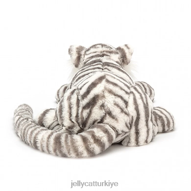 oyuncak Jellycat sacha kar kaplanı gri ve beyaz JNF4L476