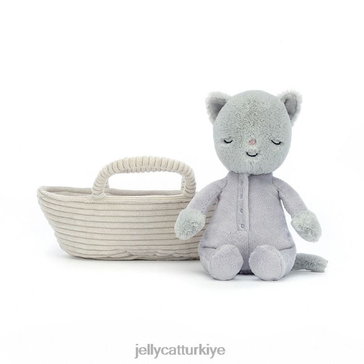 oyuncak Jellycat güle güle yavru kedi gri JNF4L407