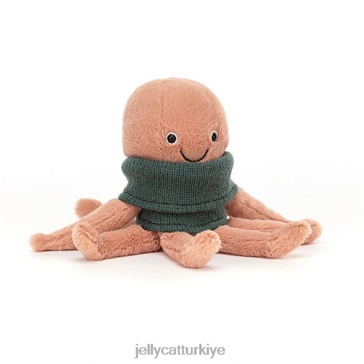 oyuncak Jellycat rahat mürettebat ahtapot kayısı JNF4L231