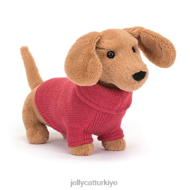 oyuncak Jellycat kazak sosis köpek pembe bal JNF4L202