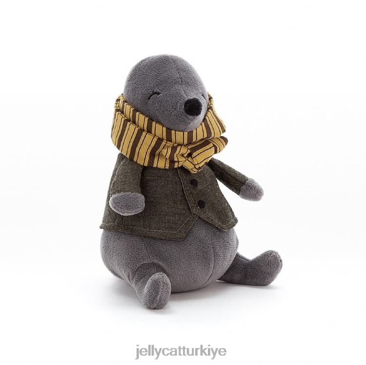 oyuncak Jellycat nehir kenarındaki başıboş köstebek grisi JNF4L489
