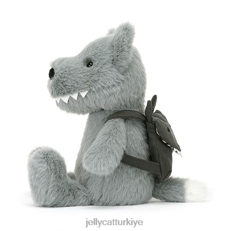oyuncak Jellycat sırt çantası kurt grisi JNF4L290