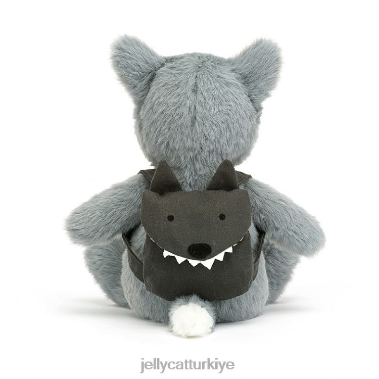 oyuncak Jellycat sırt çantası kurt grisi JNF4L290