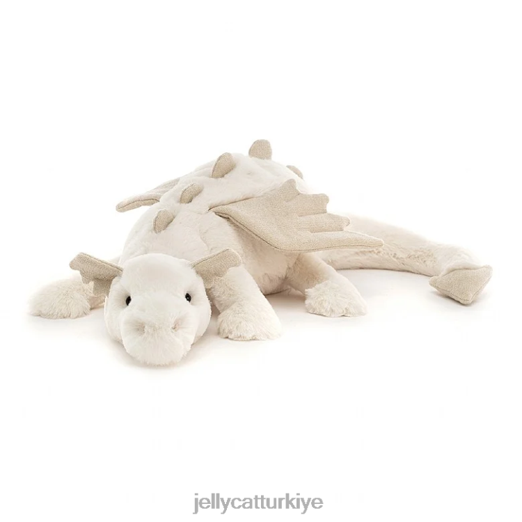 oyuncak Jellycat kar ejderhası beyaz JNF4L51