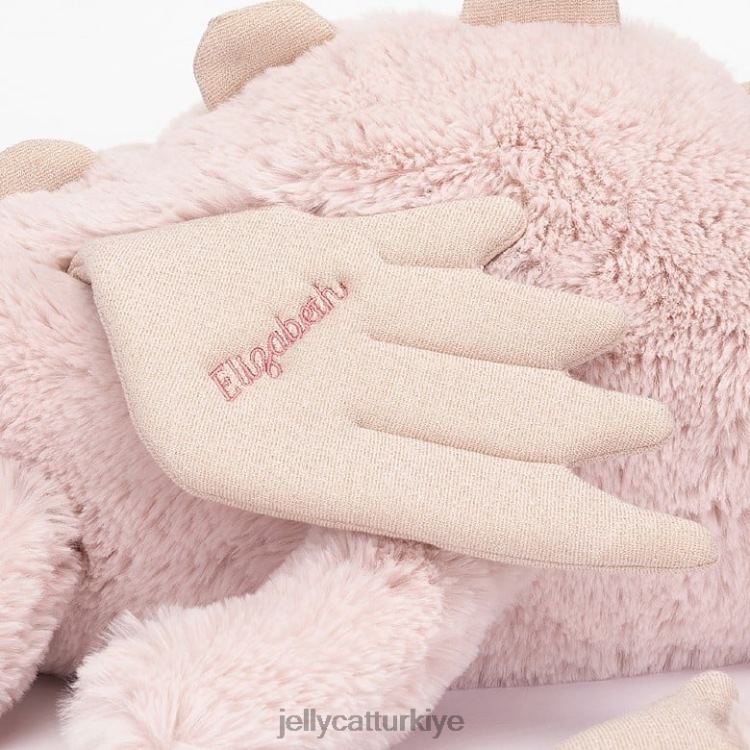 oyuncak Jellycat kişiselleştirilmiş gül ejderhası büyük pembe JNF4L523