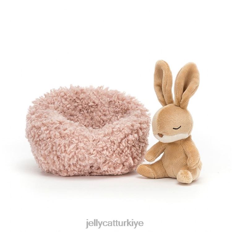 oyuncak Jellycat kış uykusuna yatan tavşan beji JNF4L127