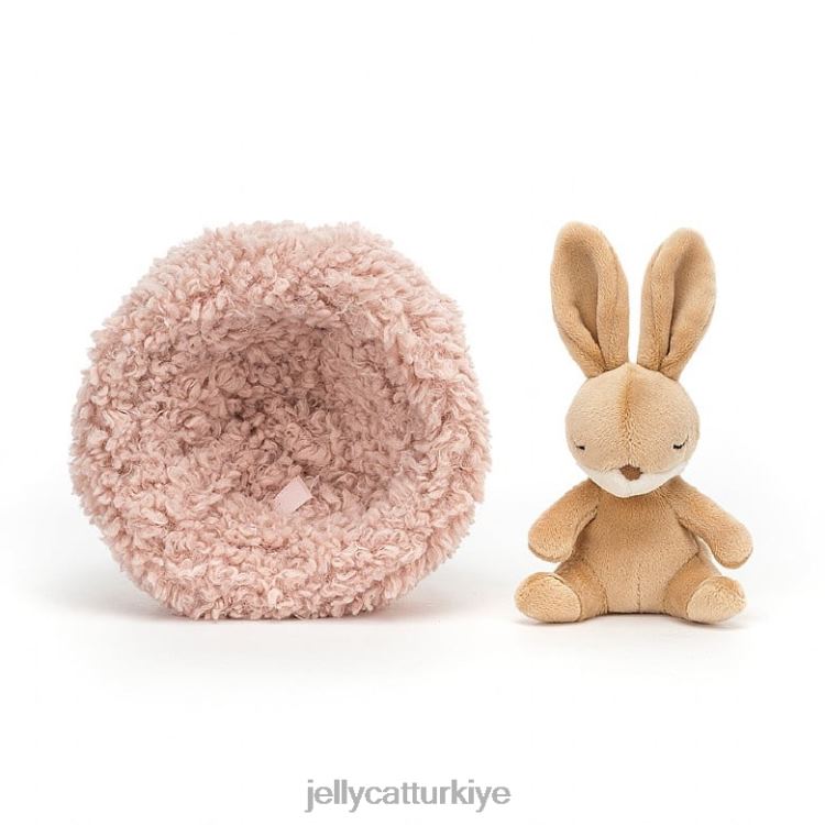 oyuncak Jellycat kış uykusuna yatan tavşan beji JNF4L127