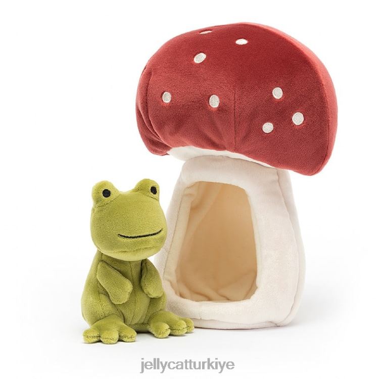oyuncak Jellycat orman faunası kurbağa yeşil JNF4L143
