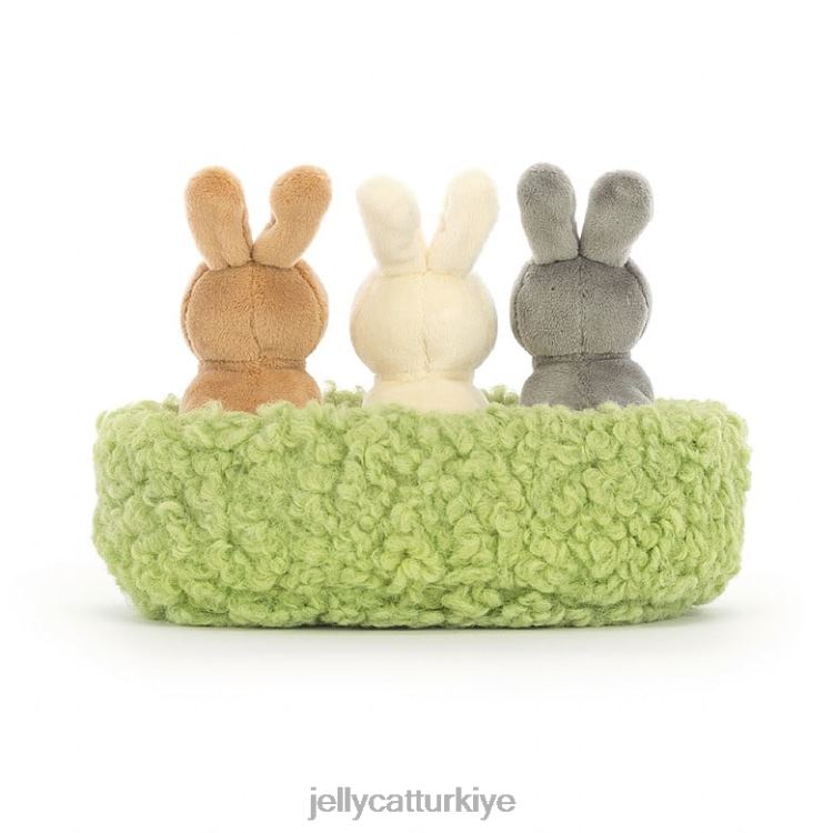oyuncak Jellycat yuvalama tavşanları çok renkli JNF4L643