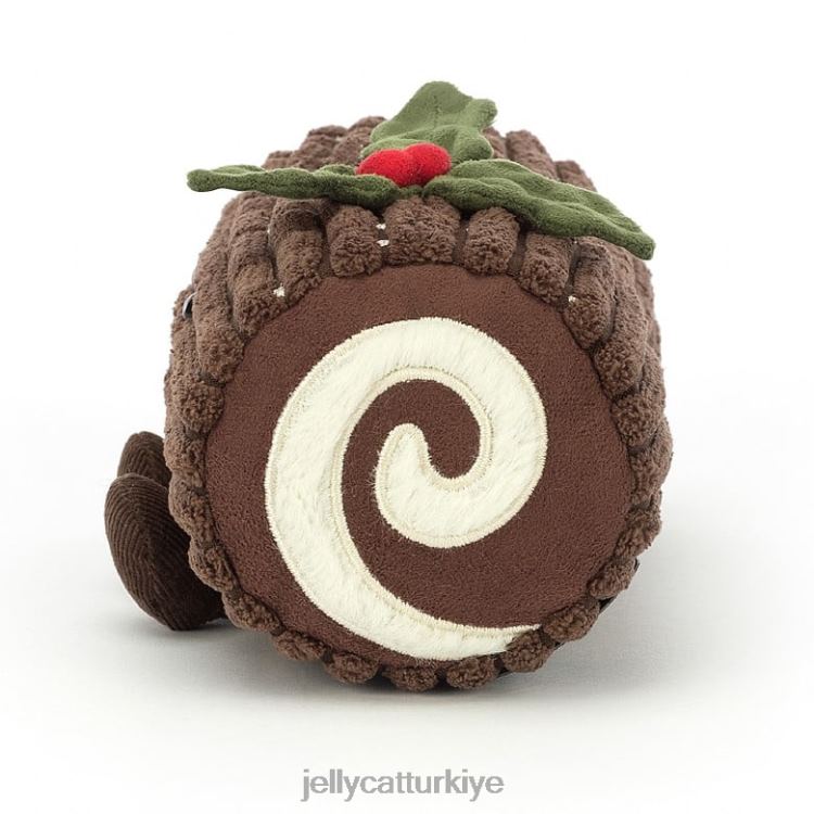 oyuncak Jellycat eğlenceli yule log kahverengi JNF4L38