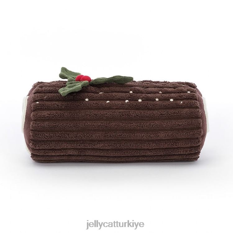 oyuncak Jellycat eğlenceli yule log kahverengi JNF4L38