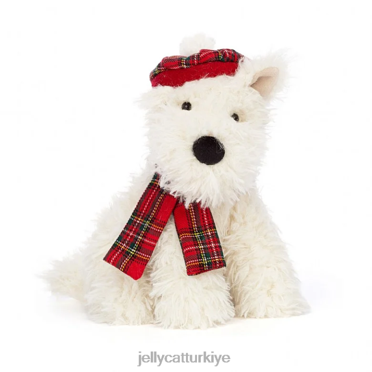 oyuncak Jellycat kış ısıtıcı munro scottie köpek kremi JNF4L52