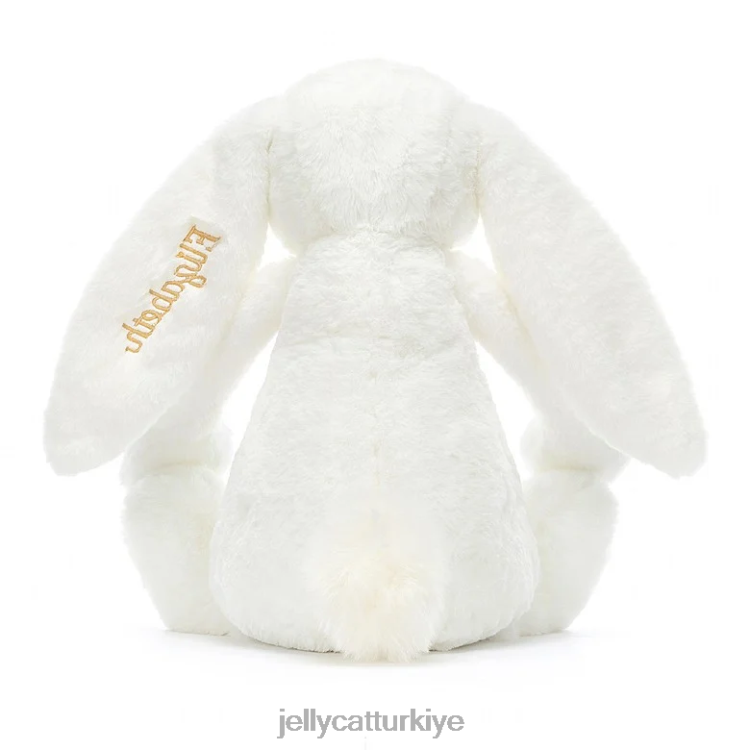 oyuncak Jellycat kişiselleştirilmiş utangaç lüks tavşan luna büyük beyaz JNF4L715