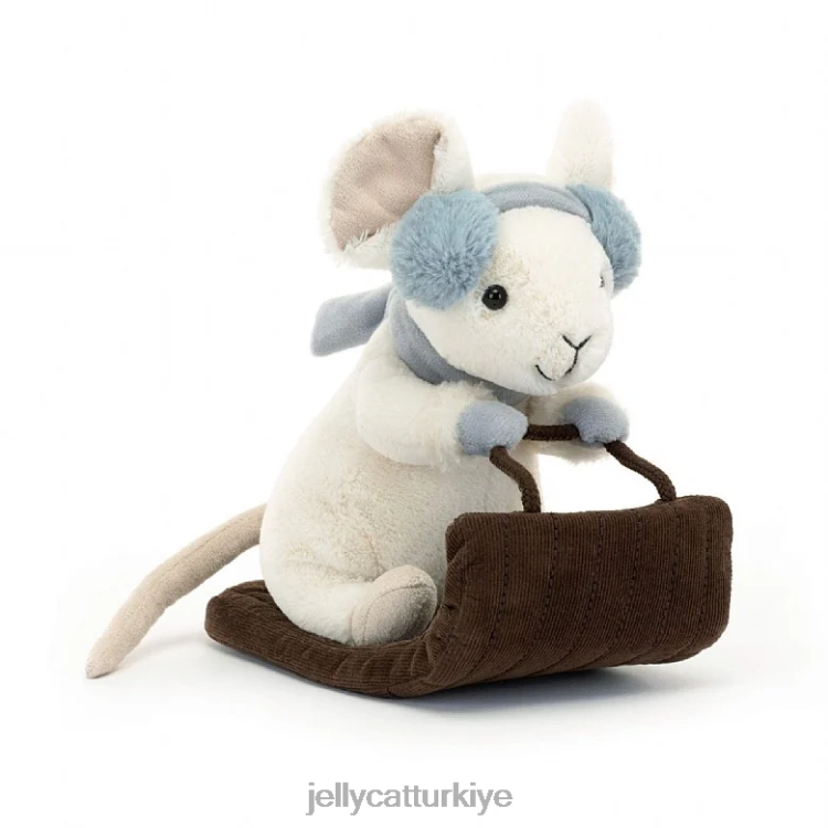 oyuncak Jellycat neşeli fare kızak kreması JNF4L186