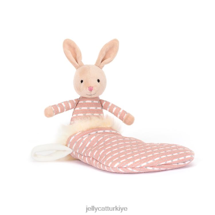 oyuncak Jellycat pırıltılı çorap tavşan beji JNF4L443