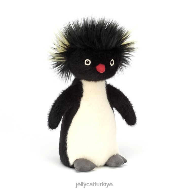 oyuncak Jellycat ronnie rockhopper penguen siyah ve krem JNF4L7