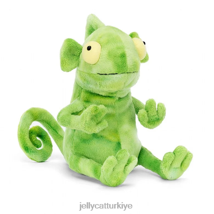oyuncak Jellycat frankie fırfırlı boyunlu kertenkele yeşili JNF4L301