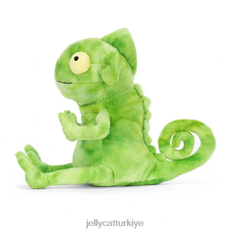 oyuncak Jellycat frankie fırfırlı boyunlu kertenkele yeşili JNF4L301