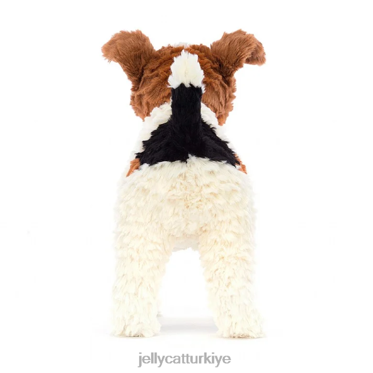 oyuncak Jellycat hector fox terrier kahverengi ve beyaz JNF4L351