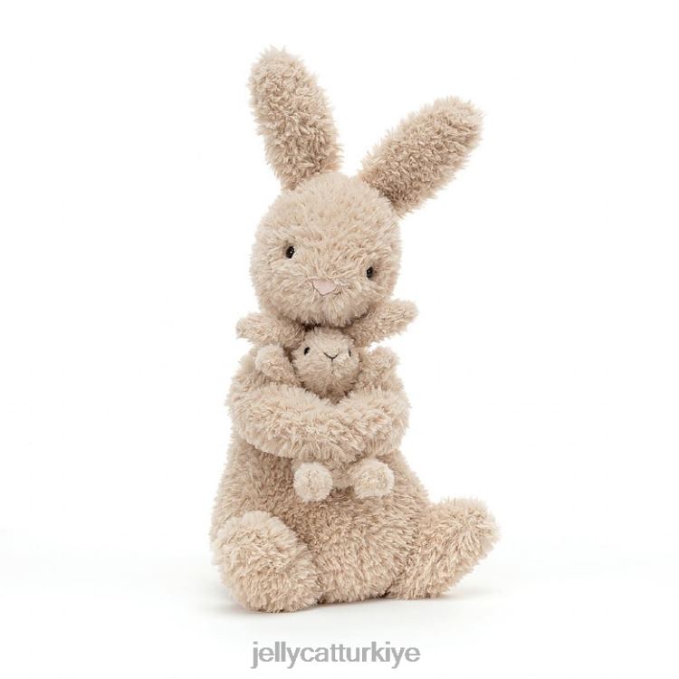 oyuncak Jellycat toplanmış tavşan beji JNF4L338