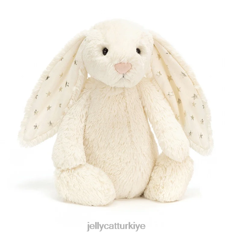 oyuncak Jellycat çekingen pırıltı tavşan kreması JNF4L208