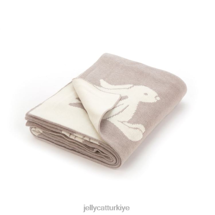 oyuncak Jellycat çekingen tavşan battaniye mavi JNF4L697