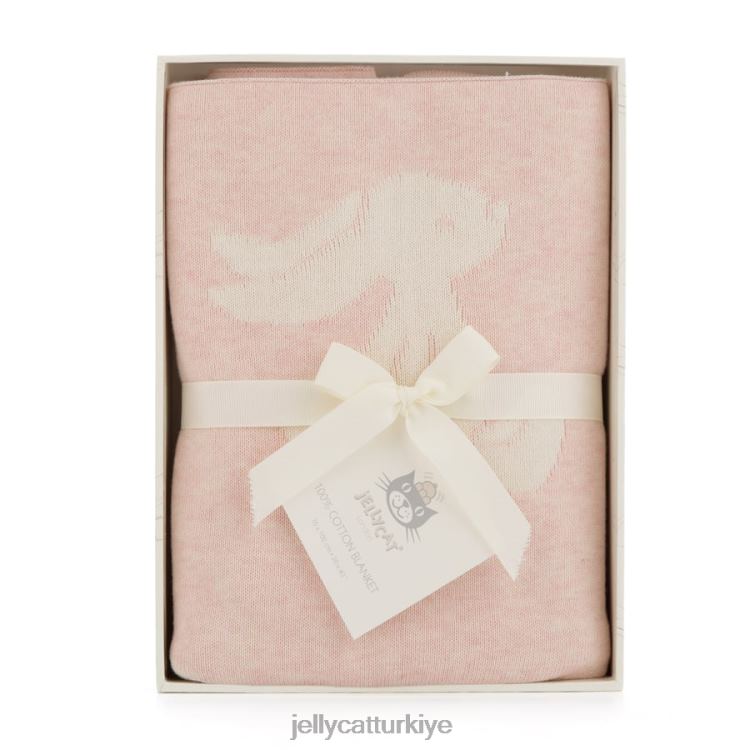 oyuncak Jellycat çekingen tavşan battaniye mavi JNF4L697