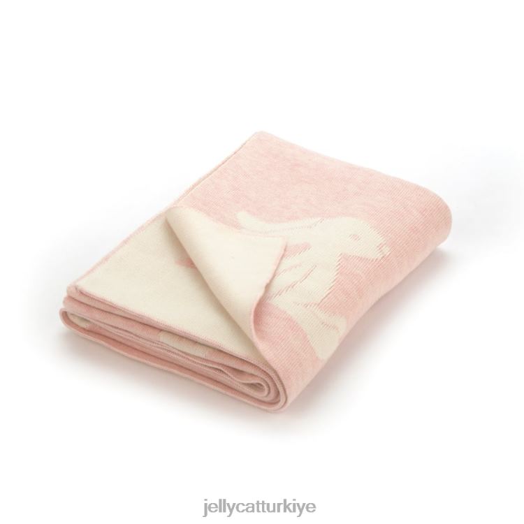 oyuncak Jellycat çekingen tavşan battaniye pembe JNF4L690