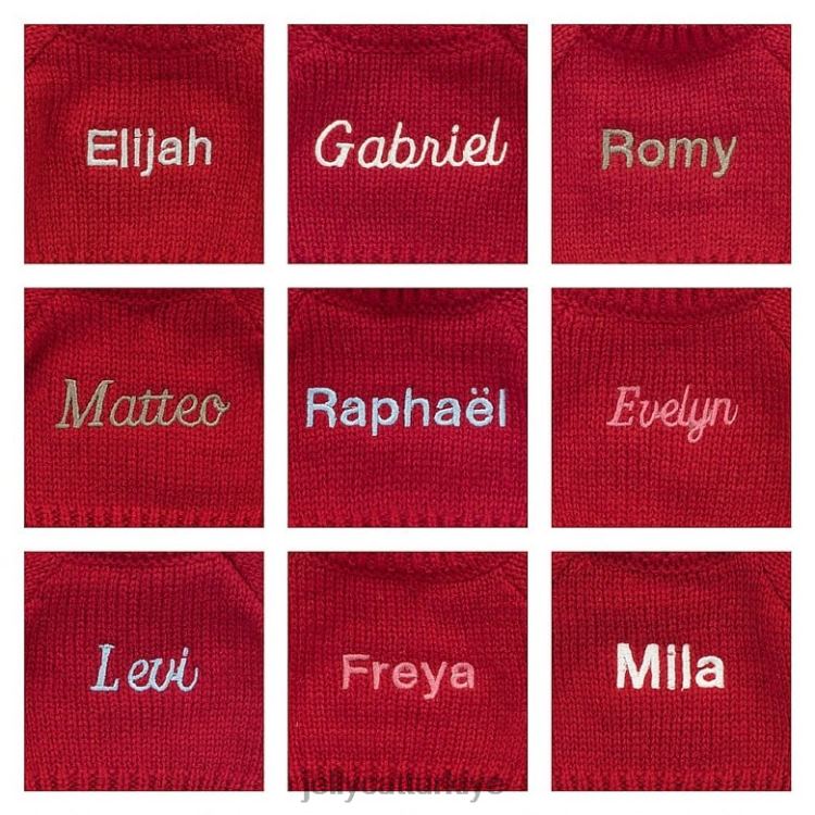 oyuncak Jellycat kişiselleştirilmiş gri kırmızı kazaklı utangaç pamuk kuyruklu tavşan JNF4L414