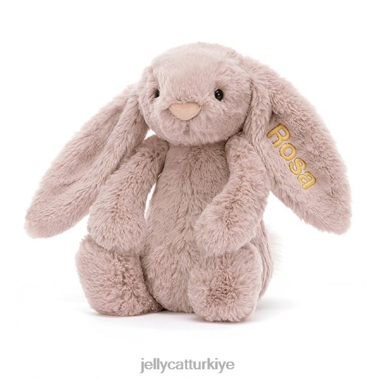 oyuncak Jellycat kişiselleştirilmiş utangaç lüks tavşan rosa orta pembe JNF4L155