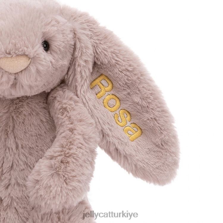 oyuncak Jellycat kişiselleştirilmiş utangaç lüks tavşan rosa orta pembe JNF4L155