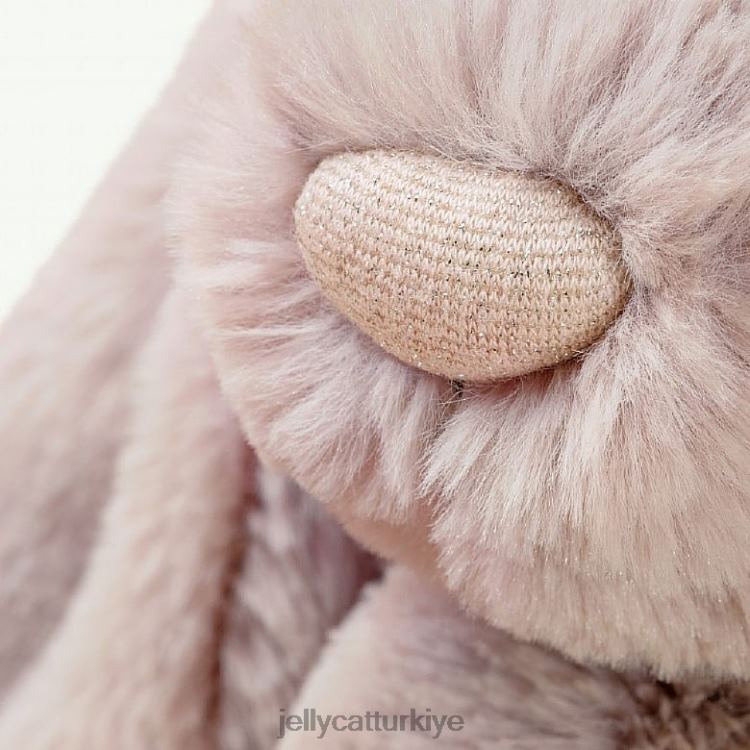 oyuncak Jellycat kişiselleştirilmiş utangaç lüks tavşan rosa orta pembe JNF4L155