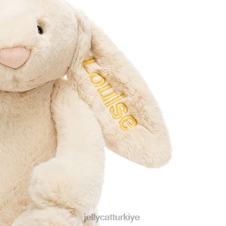 oyuncak Jellycat kişiselleştirilmiş utangaç lüks tavşan söğüt büyük bej JNF4L393