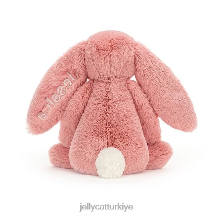 oyuncak Jellycat kişiselleştirilmiş utangaç petal tavşan orta boy şerbet pembesi JNF4L130