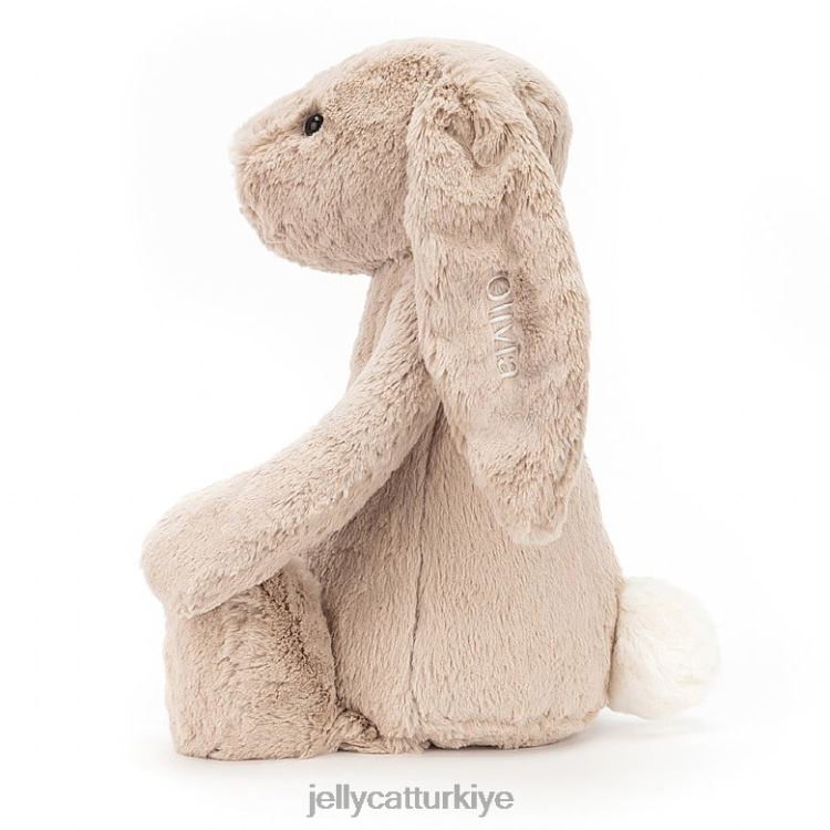 oyuncak Jellycat kişiselleştirilmiş utangaç tavşan büyük bej JNF4L435