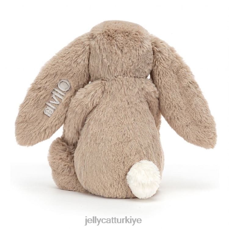 oyuncak Jellycat kişiselleştirilmiş utangaç tavşan orta bej JNF4L69
