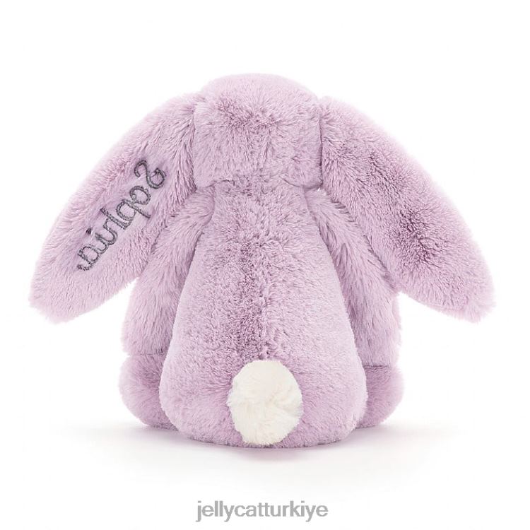 oyuncak Jellycat kişiselleştirilmiş utangaç tavşan orta leylak JNF4L92