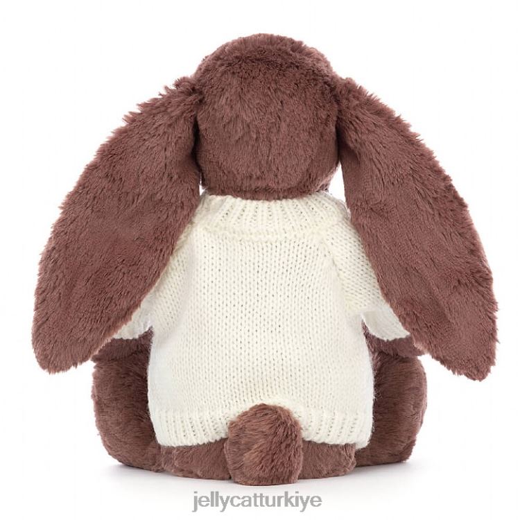 oyuncak Jellycat kişiye özel kremalı çikolatalı utangaç şekerleme tavşan JNF4L513