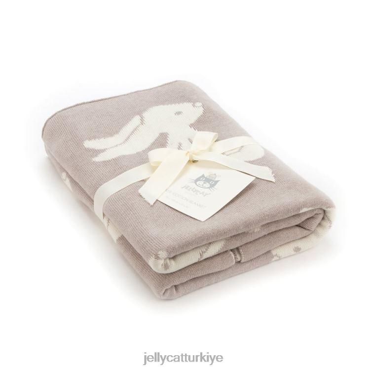 oyuncak Jellycat utangaç tavşan battaniye bej JNF4L342