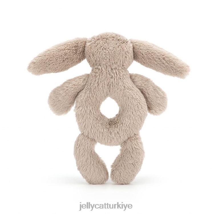 oyuncak Jellycat utangaç tavşan yüzüğü çıngırak bej JNF4L195