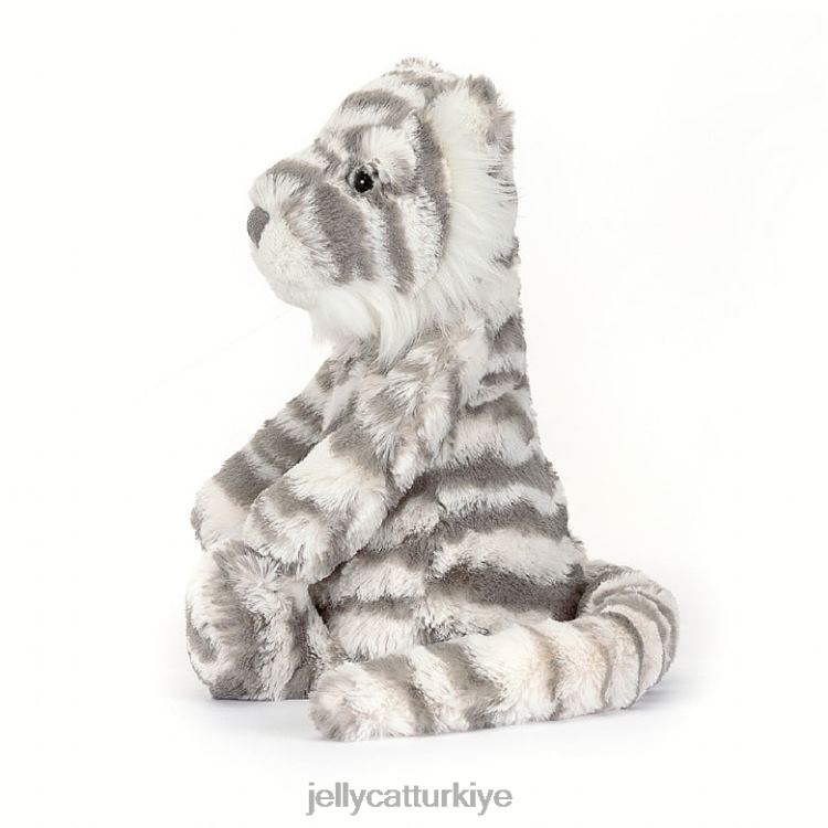 oyuncak Jellycat utangaç kar kaplanı gri ve beyaz JNF4L609