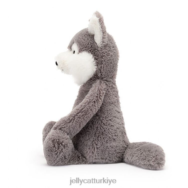oyuncak Jellycat utangaç kurt gri ve beyaz JNF4L179