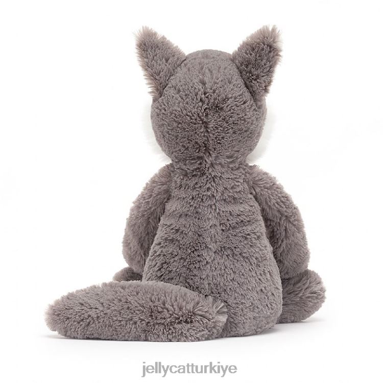 oyuncak Jellycat utangaç kurt gri ve beyaz JNF4L179